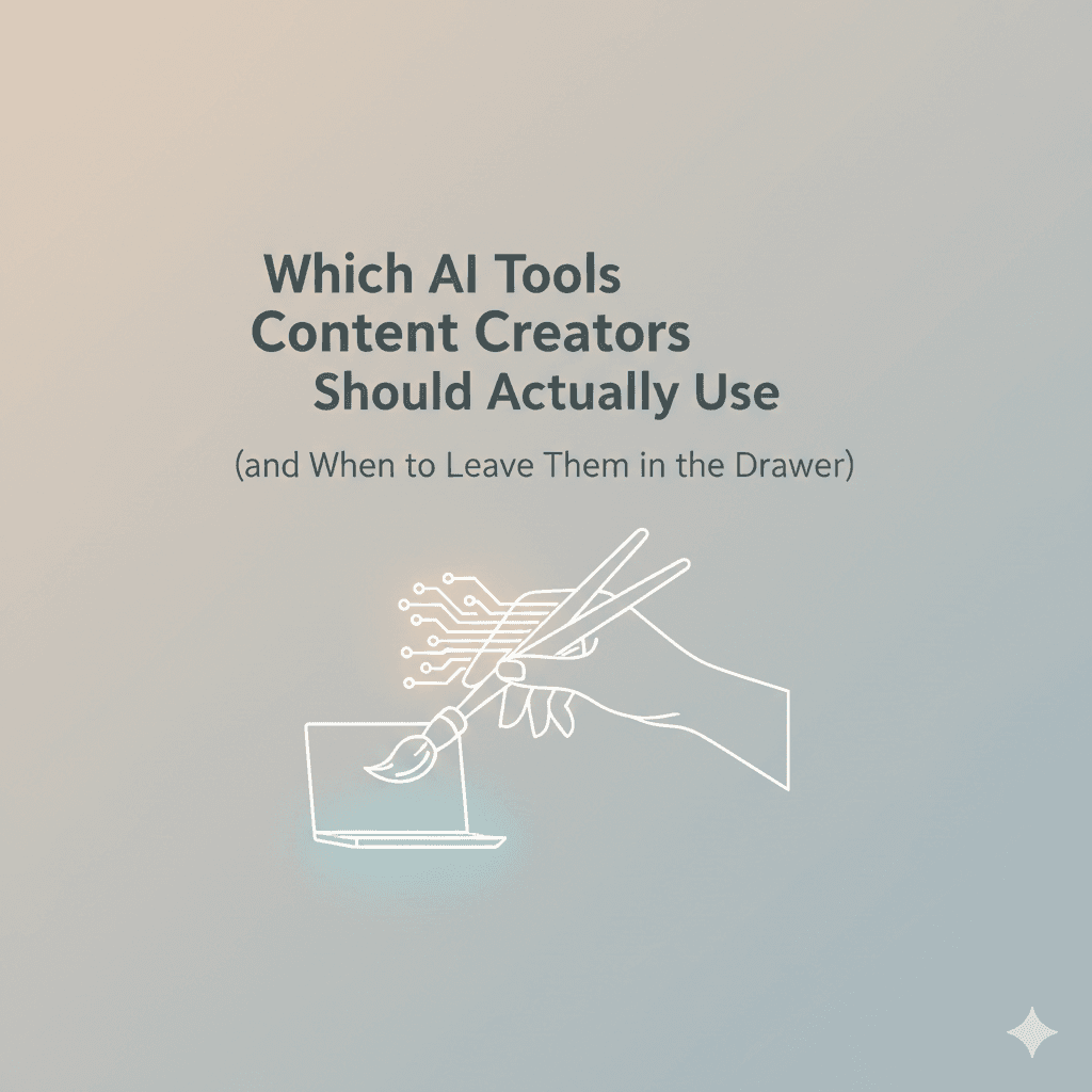 Which AI Tools Content Creators Should Actually Use (and When to Leave Them in the Drawer)